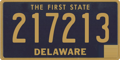 DE license plate 217213