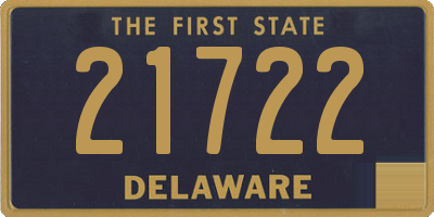 DE license plate 21722