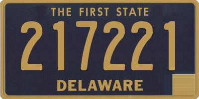 DE license plate 217221