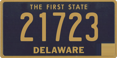 DE license plate 21723