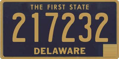 DE license plate 217232