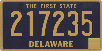 DE license plate 217235