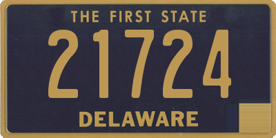 DE license plate 21724