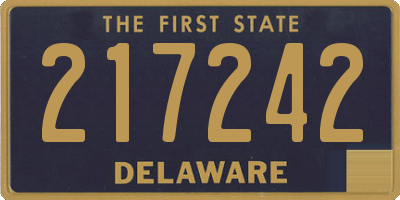 DE license plate 217242