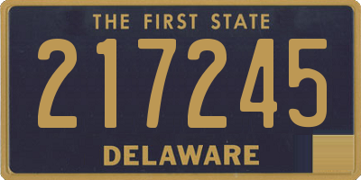 DE license plate 217245