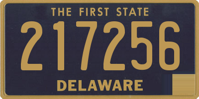 DE license plate 217256