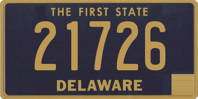 DE license plate 21726