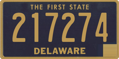 DE license plate 217274