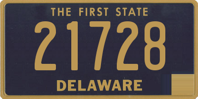 DE license plate 21728