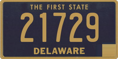 DE license plate 21729