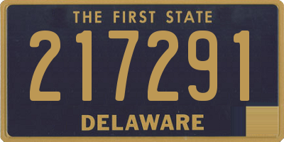 DE license plate 217291