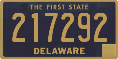 DE license plate 217292