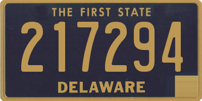 DE license plate 217294