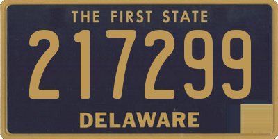 DE license plate 217299