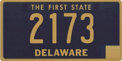 DE license plate 2173