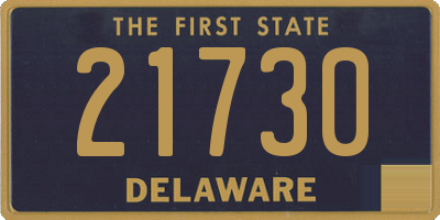 DE license plate 21730