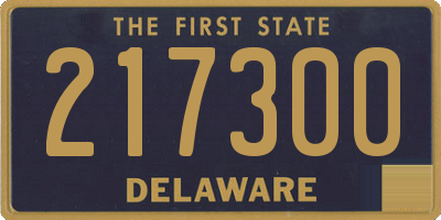 DE license plate 217300