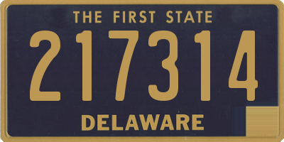 DE license plate 217314