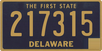 DE license plate 217315