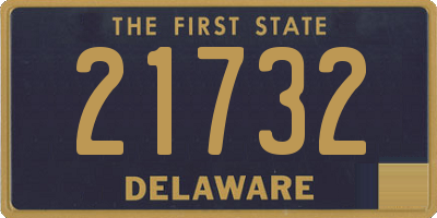 DE license plate 21732