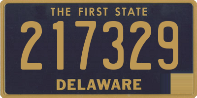 DE license plate 217329