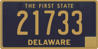 DE license plate 21733