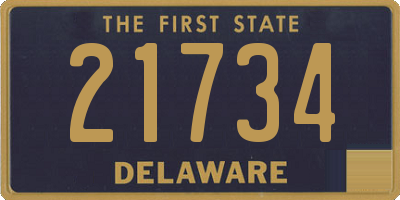 DE license plate 21734