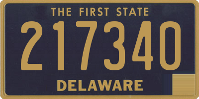 DE license plate 217340