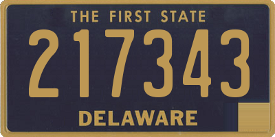 DE license plate 217343