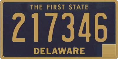 DE license plate 217346