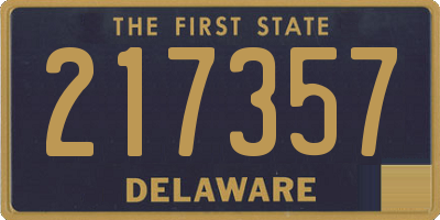 DE license plate 217357