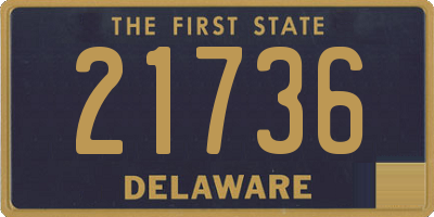 DE license plate 21736