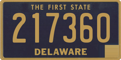 DE license plate 217360