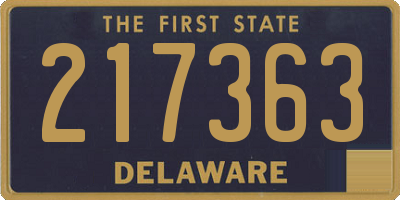 DE license plate 217363