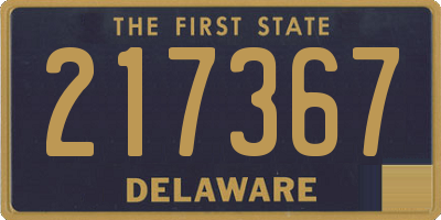 DE license plate 217367