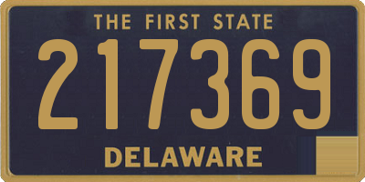 DE license plate 217369