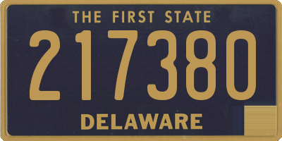 DE license plate 217380