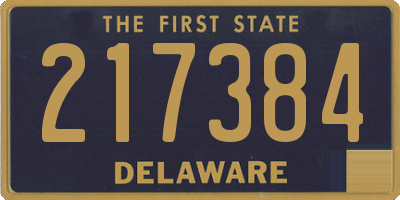 DE license plate 217384