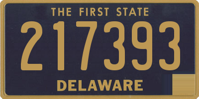 DE license plate 217393
