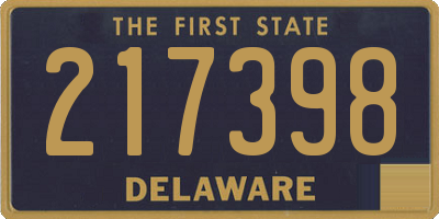 DE license plate 217398