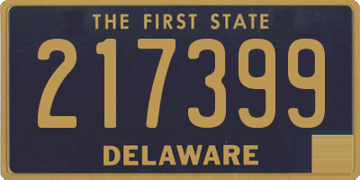 DE license plate 217399
