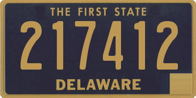 DE license plate 217412