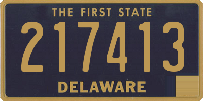 DE license plate 217413