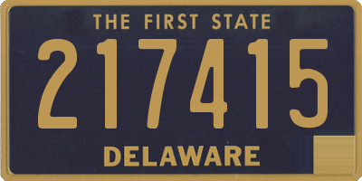 DE license plate 217415