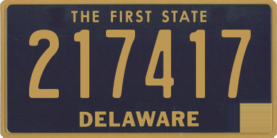 DE license plate 217417