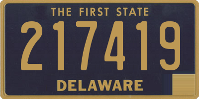 DE license plate 217419