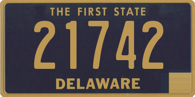 DE license plate 21742