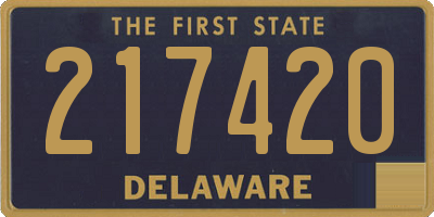 DE license plate 217420