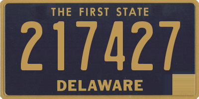 DE license plate 217427