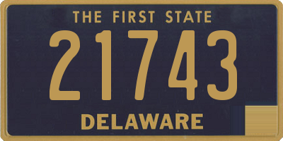 DE license plate 21743